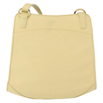 LOEWE Shoulder Bag Leather Yellow Gold Auth 149726 - 0