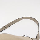 BURBERRY Medium Belt Bag Hand Bag Canvas 2way Beige Silver Auth 149727-15