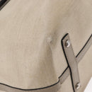 BURBERRY Medium Belt Bag Hand Bag Canvas 2way Beige Silver Auth 149727-16