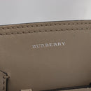 BURBERRY Medium Belt Bag Hand Bag Canvas 2way Beige Silver Auth 149727-19