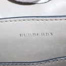 BURBERRY Medium Belt Bag Hand Bag Canvas 2way Beige Silver Auth 149727-20
