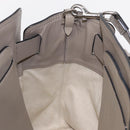 BURBERRY Medium Belt Bag Hand Bag Canvas 2way Beige Silver Auth 149727-21