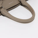 BURBERRY Medium Belt Bag Hand Bag Canvas 2way Beige Silver Auth 149727-7