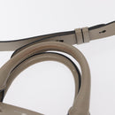 BURBERRY Medium Belt Bag Hand Bag Canvas 2way Beige Silver Auth 149727-14