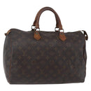 LOUIS VUITTON Monogram Speedy 35 Hand Bag M41524 LV Auth 149728-1