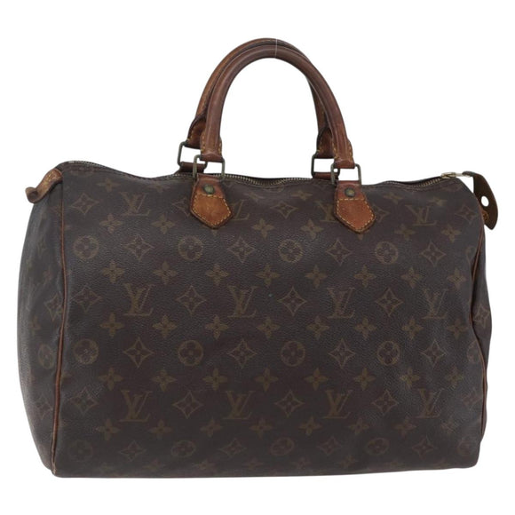 LOUIS VUITTON Monogram Speedy 35 Hand Bag M41524 LV Auth 149728