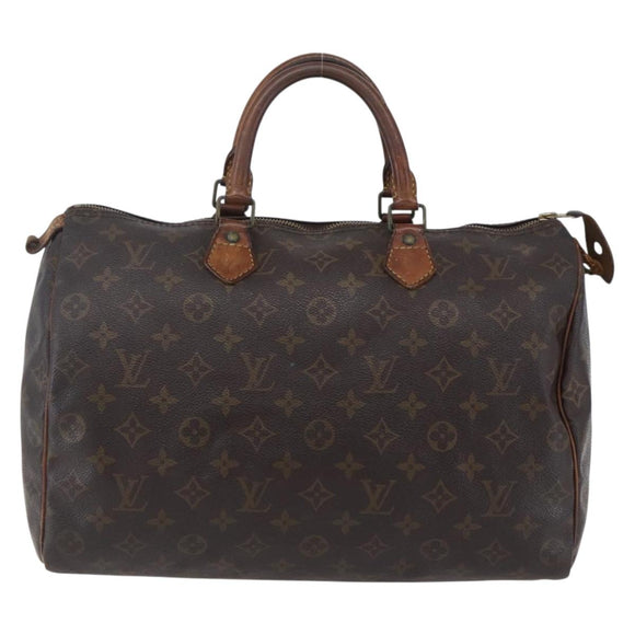 LOUIS VUITTON Monogram Speedy 35 Hand Bag M41524 LV Auth 149728