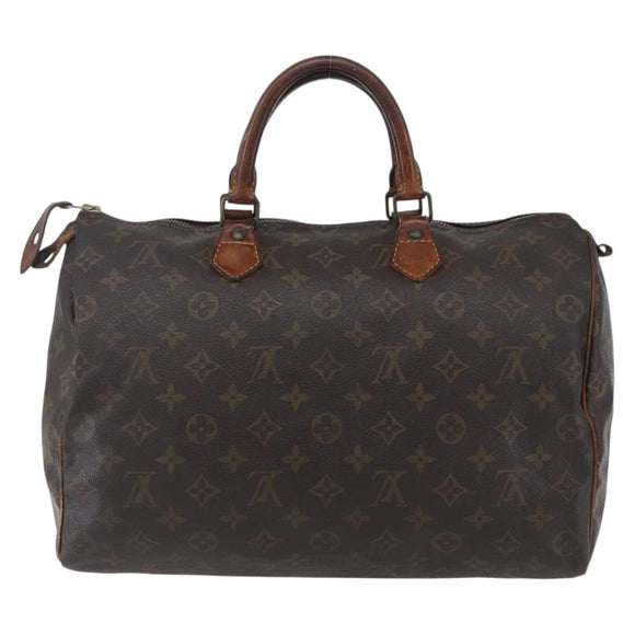 LOUIS VUITTON Monogram Speedy 35 Hand Bag M41524 LV Auth 149728