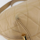 GIVENCHY Shoulder Bag Leather Beige Gold Auth 149731-14