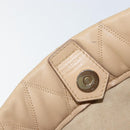 GIVENCHY Shoulder Bag Leather Beige Gold Auth 149731-18