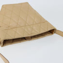 GIVENCHY Shoulder Bag Leather Beige Gold Auth 149731-6