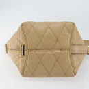 GIVENCHY Shoulder Bag Leather Beige Gold Auth 149731-5