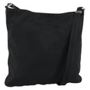 PRADA Shoulder Bag Nylon Black Silver Auth 149732-1