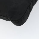PRADA Shoulder Bag Nylon Black Silver Auth 149732-9