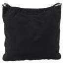 PRADA Shoulder Bag Nylon Black Silver Auth 149732-13