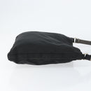 PRADA Shoulder Bag Nylon Black Silver Auth 149732-3