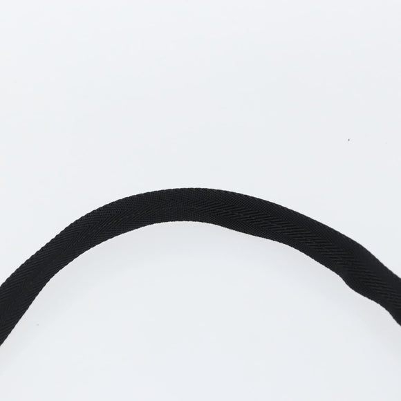 PRADA Shoulder Bag Nylon Black Silver Auth 149732