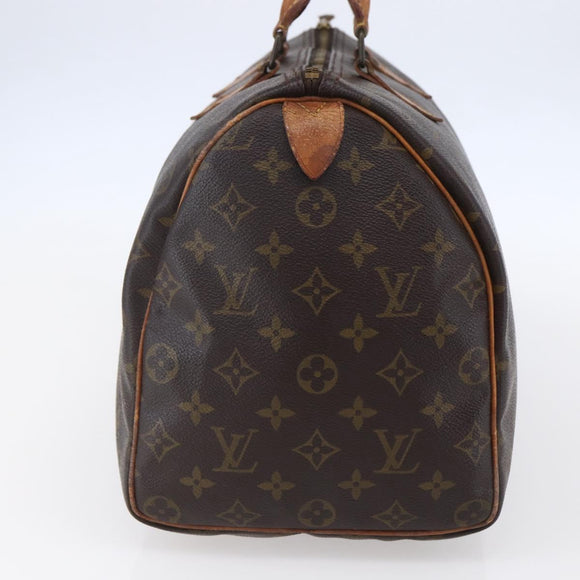LOUIS VUITTON Monogram Speedy 35 Hand Bag M41524 LV Auth 149738