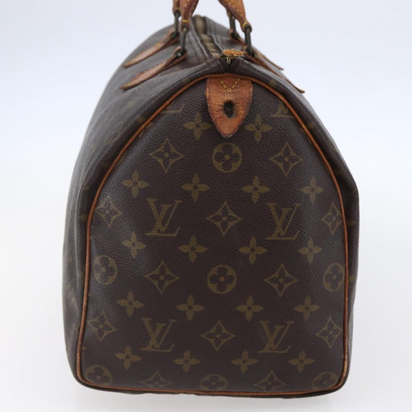 LOUIS VUITTON Monogram Speedy 35 Hand Bag M41524 LV Auth 149738