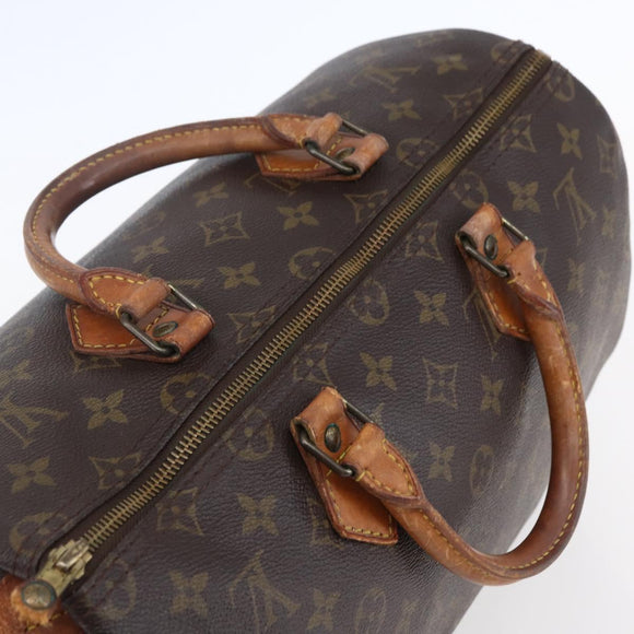 LOUIS VUITTON Monogram Speedy 35 Hand Bag M41524 LV Auth 149738