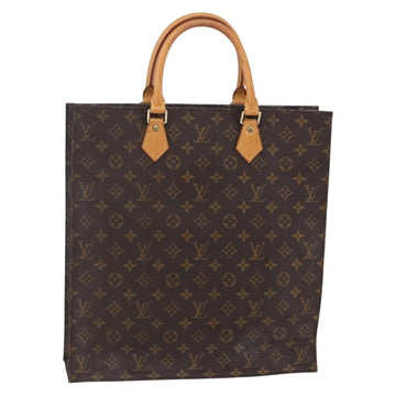 LOUIS VUITTON Monogram Sac Plat Hand Bag M51140 LV Auth 149743