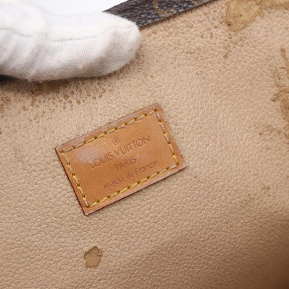 LOUIS VUITTON Monogram Sac Plat Hand Bag M51140 LV Auth 149743