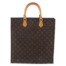 LOUIS VUITTON Monogram Sac Plat Hand Bag M51140 LV Auth 149743-13