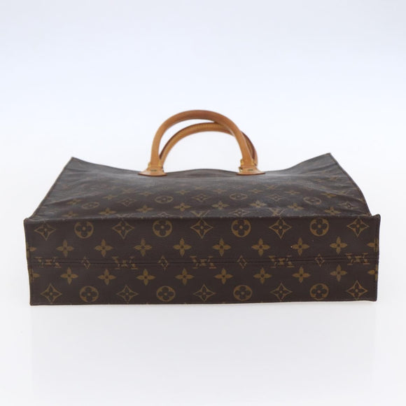 LOUIS VUITTON Monogram Sac Plat Hand Bag M51140 LV Auth 149743