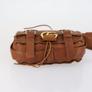 GUCCI GG Marmont Shoulder Bag Leather Brown Gold 414481 Auth 149746-11