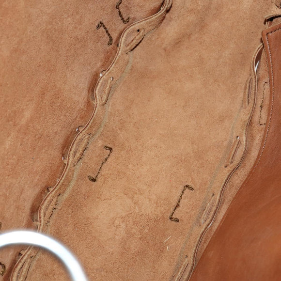 GUCCI GG Marmont Shoulder Bag Leather Brown Gold 414481 Auth 149746