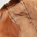 GUCCI GG Marmont Shoulder Bag Leather Brown Gold 414481 Auth 149746-22