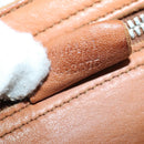 GUCCI GG Marmont Shoulder Bag Leather Brown Gold 414481 Auth 149746-26