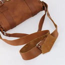 GUCCI GG Marmont Shoulder Bag Leather Brown Gold 414481 Auth 149746-7