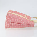 BVLGARI Logo Mania Hand Bag Canvas Pink Silver Auth 149749-3