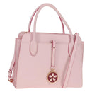 BVLGARI Japan limited Aruba Hand Bag Leather 2way Pink Gold Auth 149750V-1