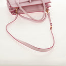 BVLGARI Japan limited Aruba Hand Bag Leather 2way Pink Gold Auth 149750V-9