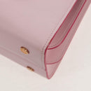 BVLGARI Japan limited Aruba Hand Bag Leather 2way Pink Gold Auth 149750V-18