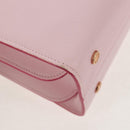 BVLGARI Japan limited Aruba Hand Bag Leather 2way Pink Gold Auth 149750V-19