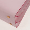 BVLGARI Japan limited Aruba Hand Bag Leather 2way Pink Gold Auth 149750V-20