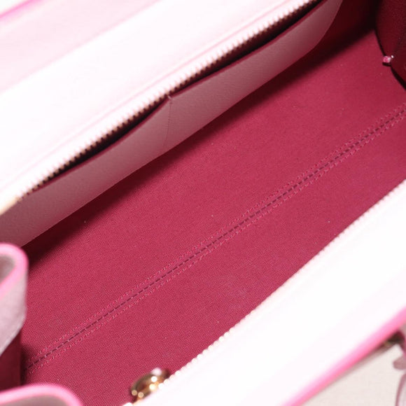 BVLGARI Japan limited Aruba Hand Bag Leather 2way Pink Gold Auth 149750V