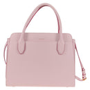 BVLGARI Japan limited Aruba Hand Bag Leather 2way Pink Gold Auth 149750V-2