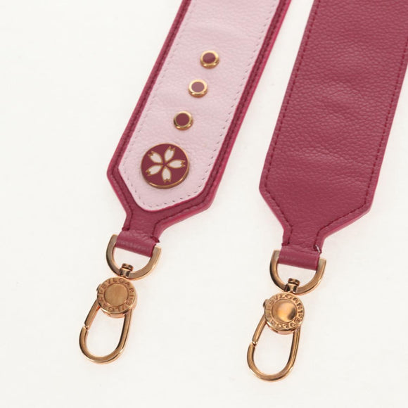 BVLGARI Japan limited Aruba Hand Bag Leather 2way Pink Gold Auth 149750V