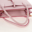 BVLGARI Japan limited Aruba Hand Bag Leather 2way Pink Gold Auth 149750V-7