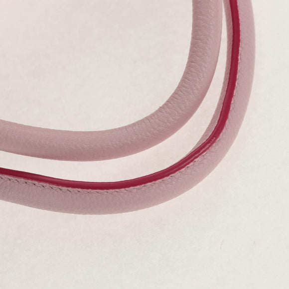 BVLGARI Japan limited Aruba Hand Bag Leather 2way Pink Gold Auth 149750V