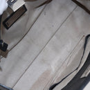 Jimmy Choo Studs Hand Bag Leather Black Silver Auth 149751-11