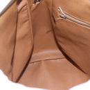 CELINE Macadam Canvas Hand Bag PVC Leather Brown Gold Auth 149753-21