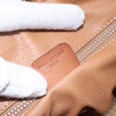 CELINE Macadam Canvas Hand Bag PVC Leather Brown Gold Auth 149753-23