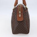 CELINE Macadam Canvas Hand Bag PVC Leather Brown Gold Auth 149753-4