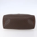 CELINE Macadam Canvas Hand Bag PVC Leather Brown Gold Auth 149753-9