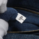 PRADA Canapa PM Hand Bag Denim 2way Blue Gold Auth 149755-12